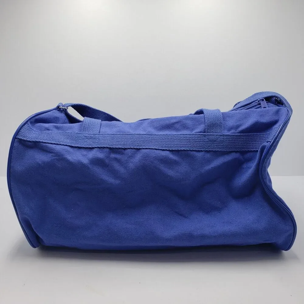 Vintage University of Kentucky Blue Barrel Duffel Bag UK Wildcats College Travel